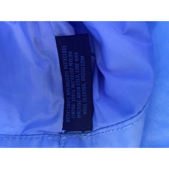 Baggu Women's Small Nylon Sling Crossbody Bag French Blue Purse Shoulder Bag NEW - Picture 9 of 9